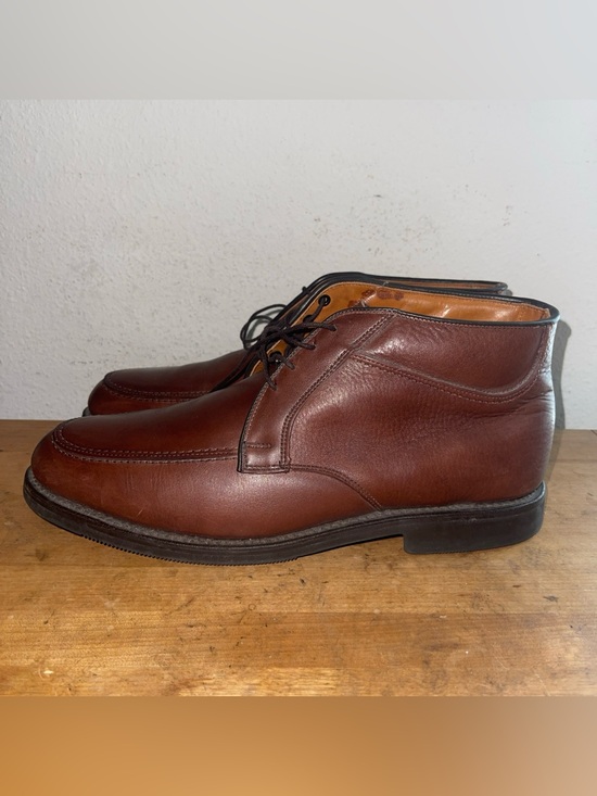Allen Edmonds Stuart Apron Chukka Boots Brown Leather Natural Rubber Mens 9 D main image 4
